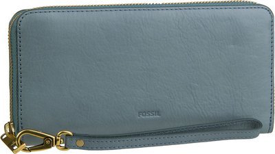 Emma RFID Large Zip Clutch - Fossil - Emma RFID Large Zip Clutch - Fossil -