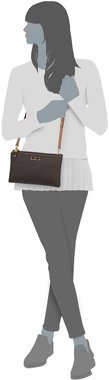 Adele Double Zip Crossbody MK Signature Adele Double Zip Crossbody MK Signature