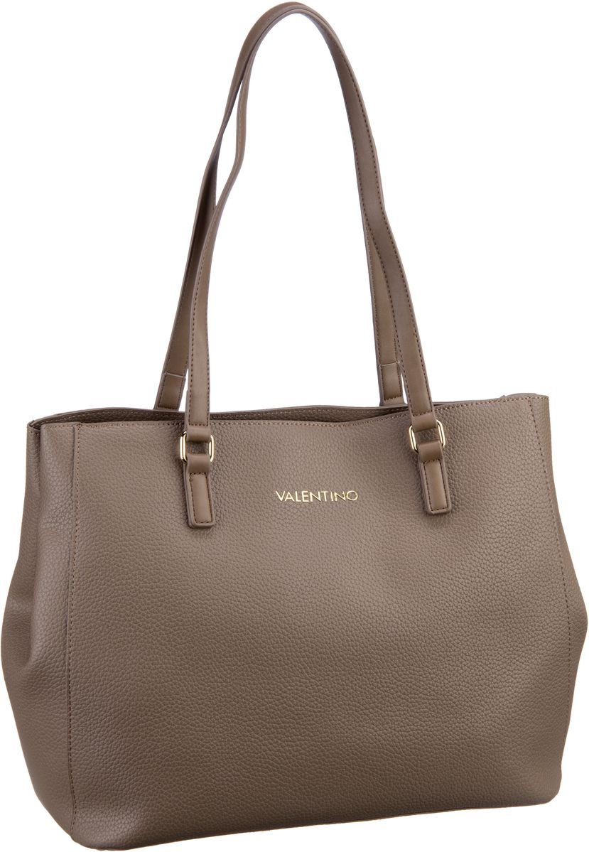 VALENTINO SUPERMAN Shopping Taupe Damentasche Handtasche Shopper Handbag 
