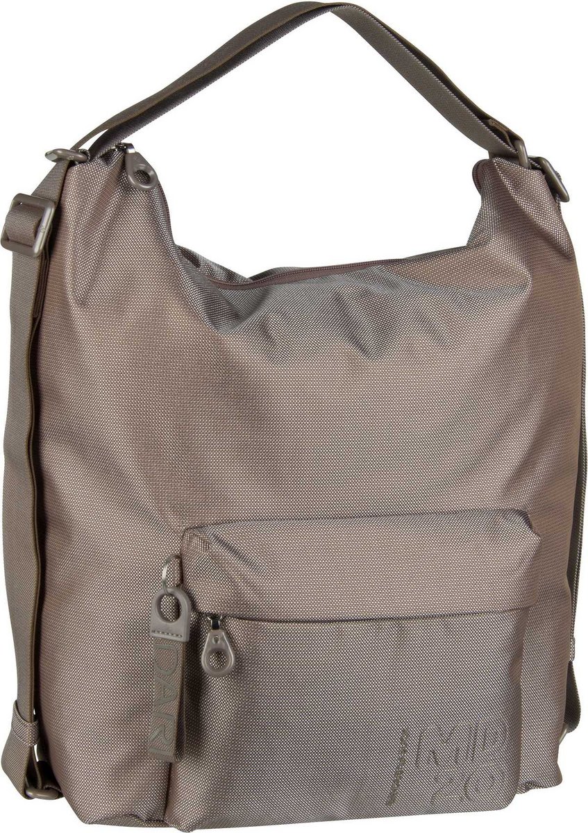 Mandarina Duck Handtasche MD20 Hobo Backpack QMT09 Taupe (16.3 Liter)  - Onlineshop Taschenkaufhaus
