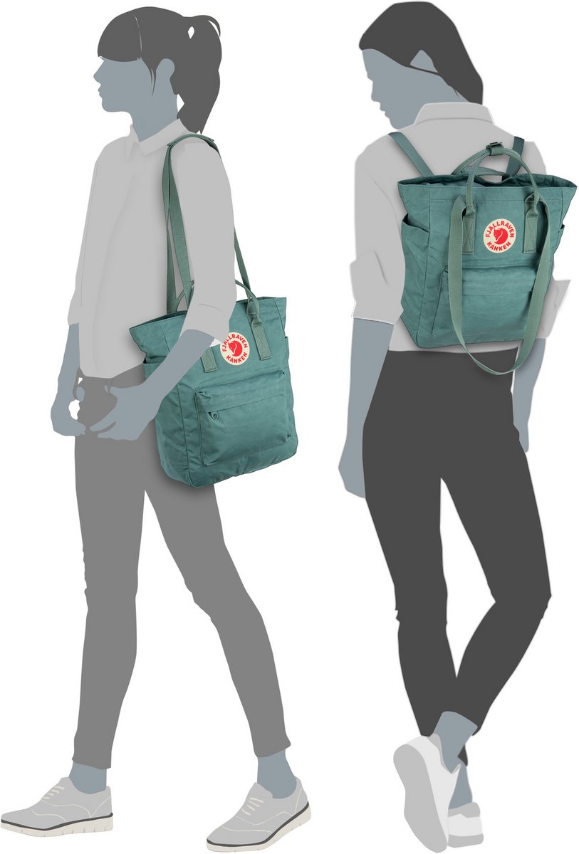 Fjällräven Kanken Totepack Kombination aus Rucksack Tasche Shopper Frost Grün