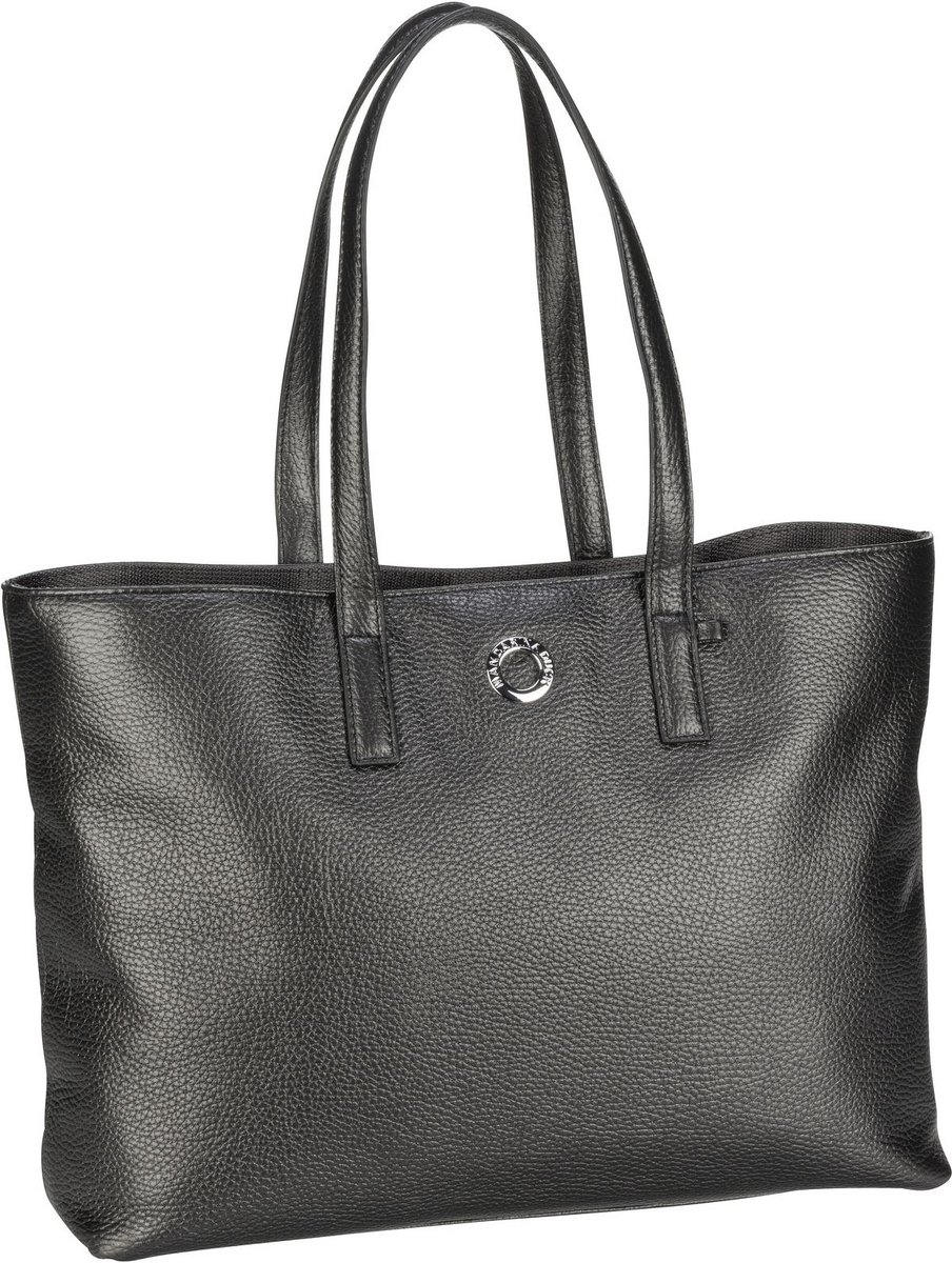 Mandarina Duck Shopper Mellow Leather Lux Tote Bag ZLT24 Black Pearl (11.6 Liter)  - Onlineshop Taschenkaufhaus