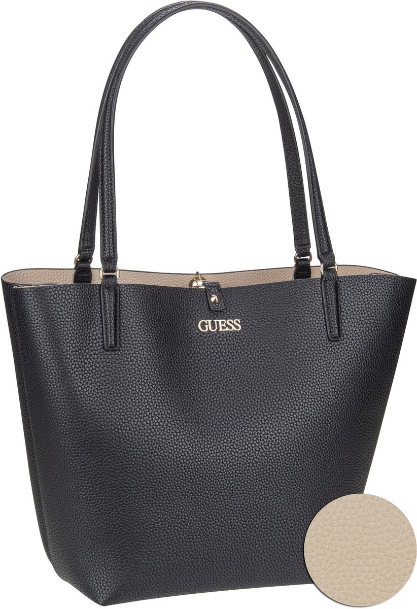 Guess Shopper Alby VG Toggle Tote Black Stone (18.1 Liter)  - Onlineshop Taschenkaufhaus