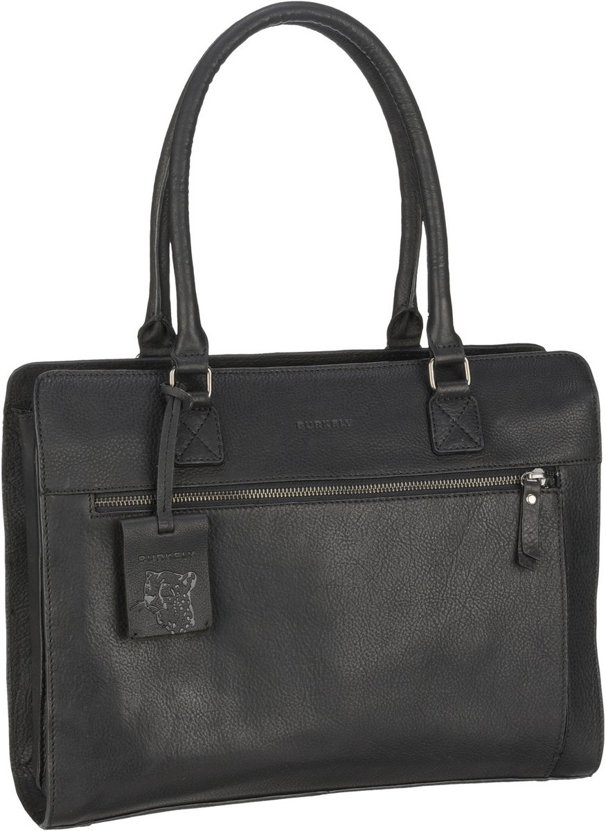 Burkely Aktentasche Antique Avery Handbag M 14'' 7001 Black (10.4 Liter)  - Onlineshop Taschenkaufhaus