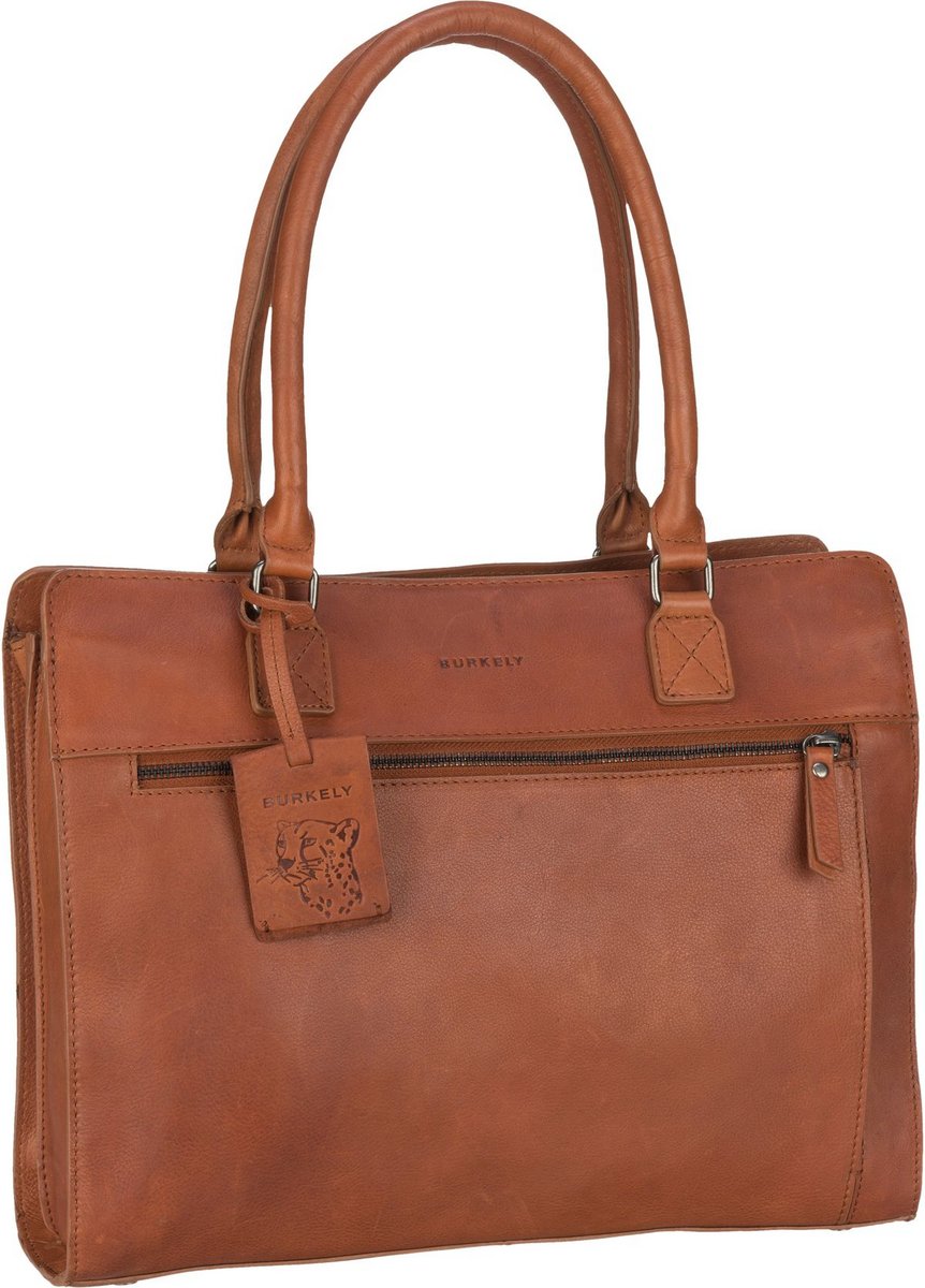 Burkely Aktentasche Antique Avery Handbag M 14'' 7001 Cognac (10.4 Liter)  - Onlineshop Taschenkaufhaus