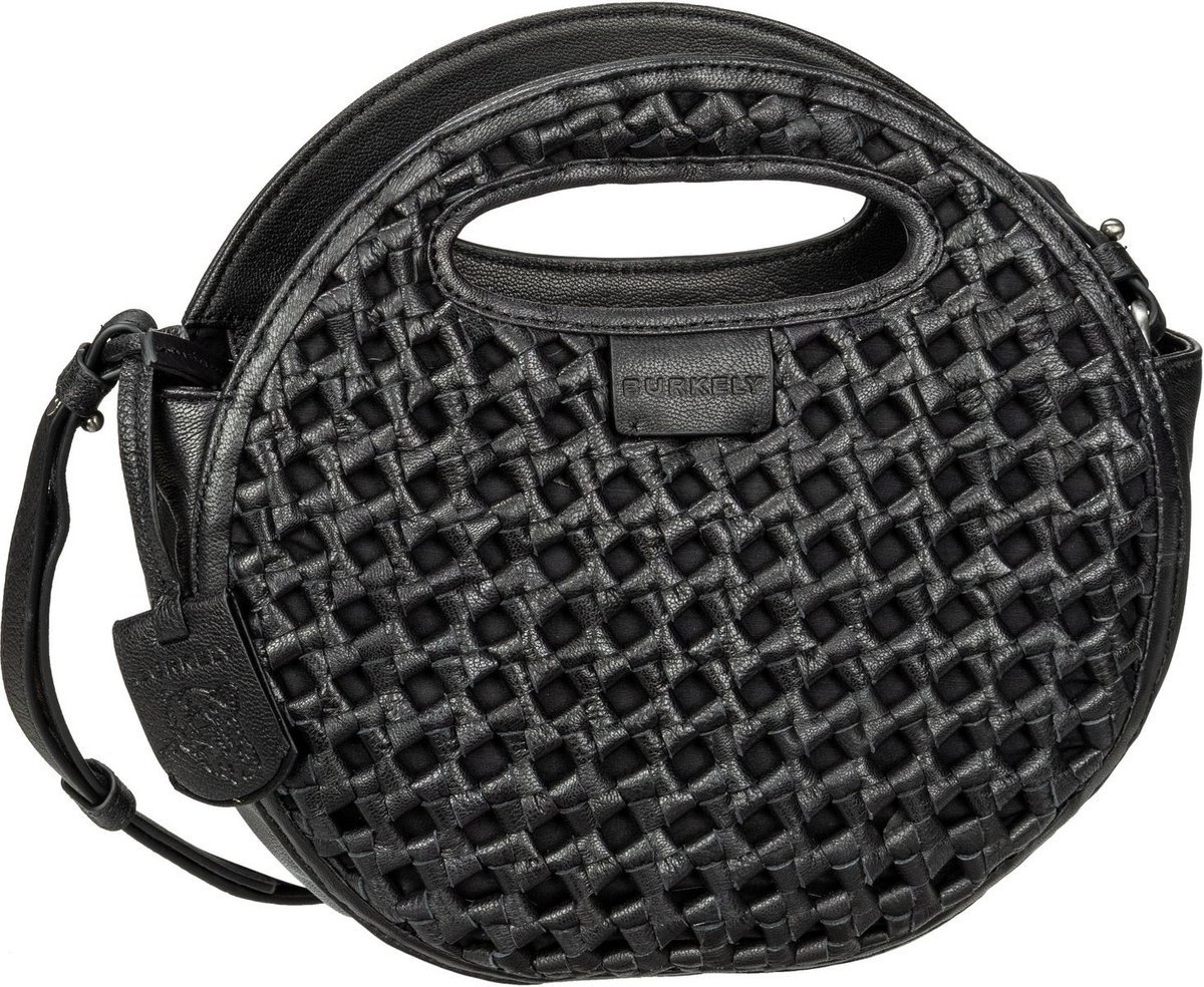 Burkely Handtasche Brave Braidie Moon Bag Black (3 Liter)  - Onlineshop Taschenkaufhaus