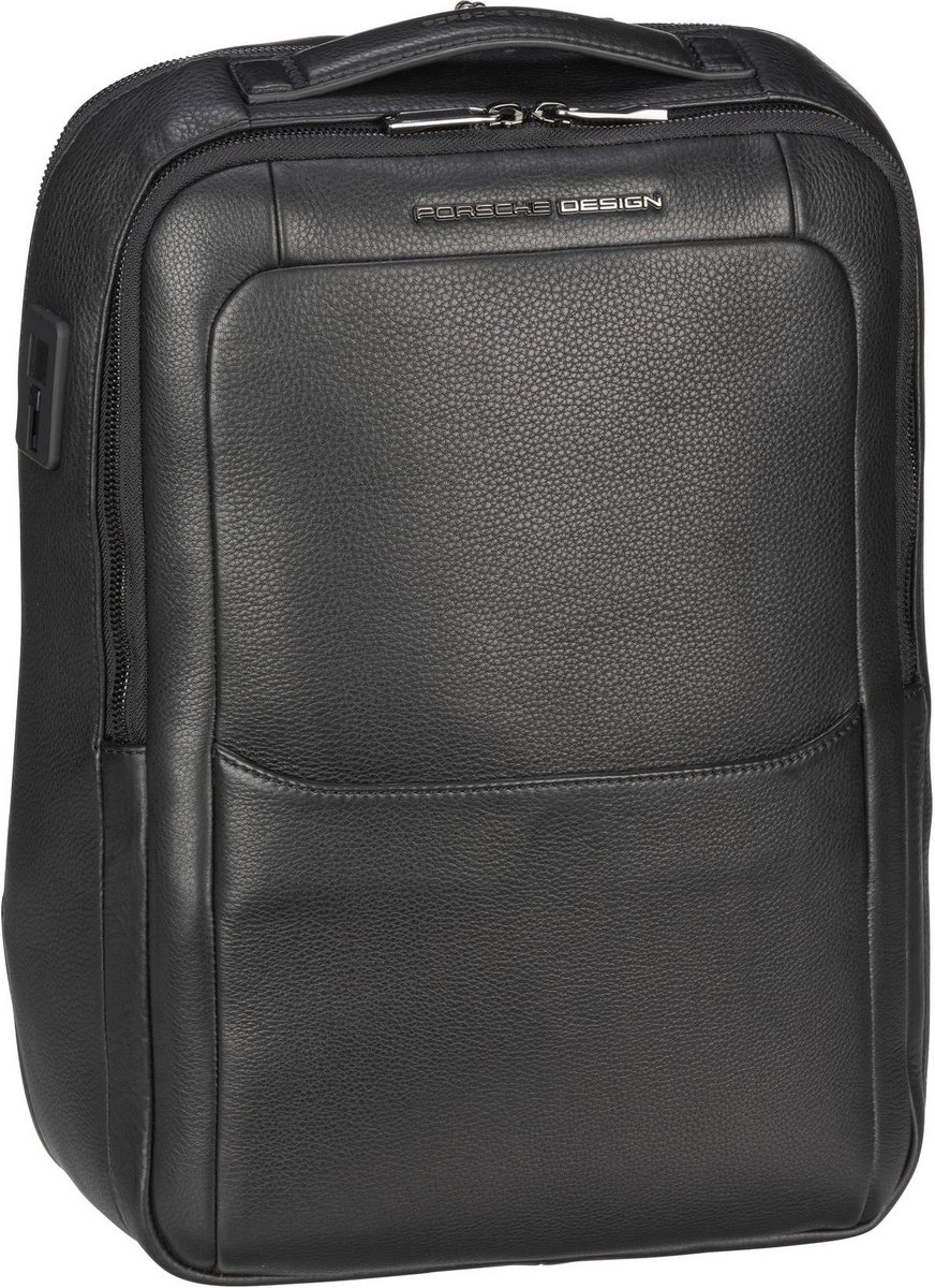 Porsche Design Rucksack / Daypack Roadster Leather Backpack S1 Black (13.5 Liter)