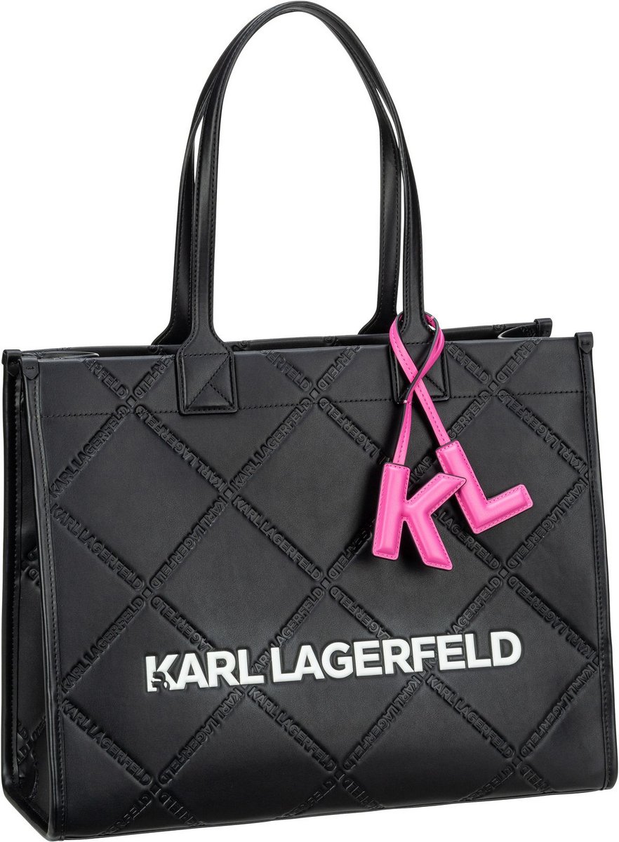 Karl Lagerfeld Shopper K Skuare Embossed Large Tote Black (19.2 Liter)  - Onlineshop Taschenkaufhaus